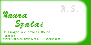 maura szalai business card